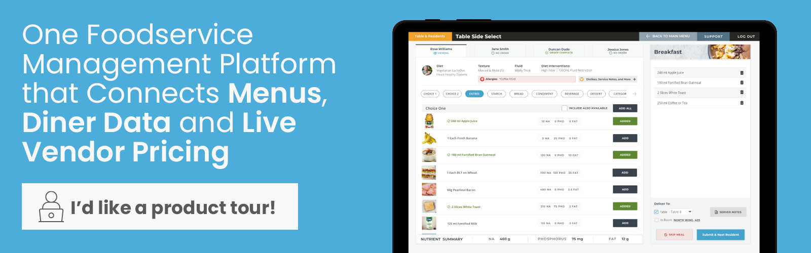 Complete Foodservice Management Platform Complete Foodservice Management Platform