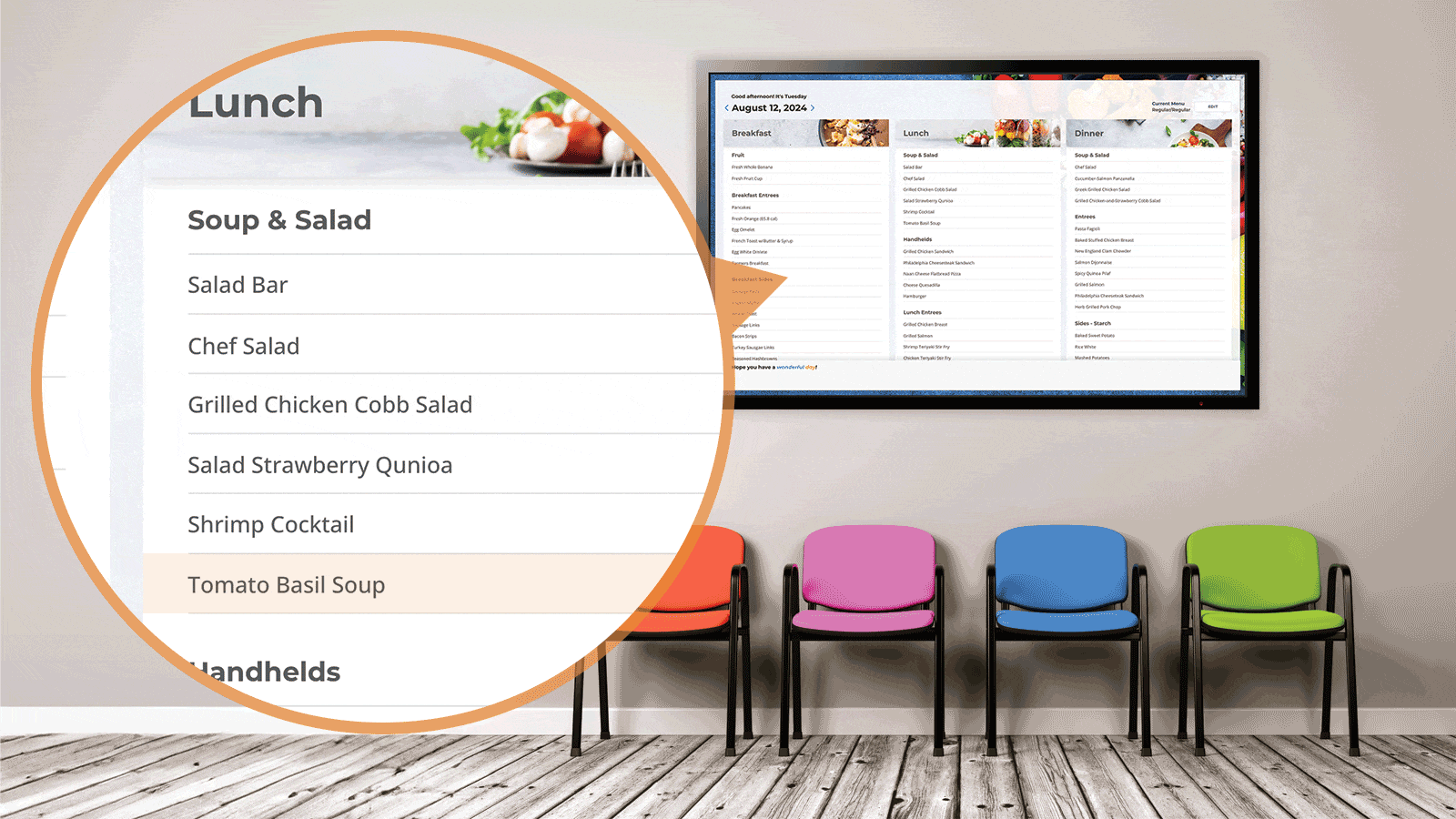 Touchscreen Menu Screens Touchscreen Menu Screens