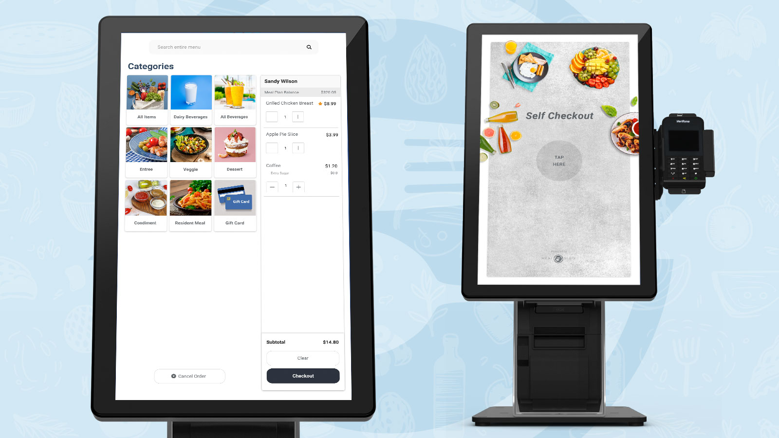 MealSuite Touch Kiosk MealSuite Kiosk ordering process
