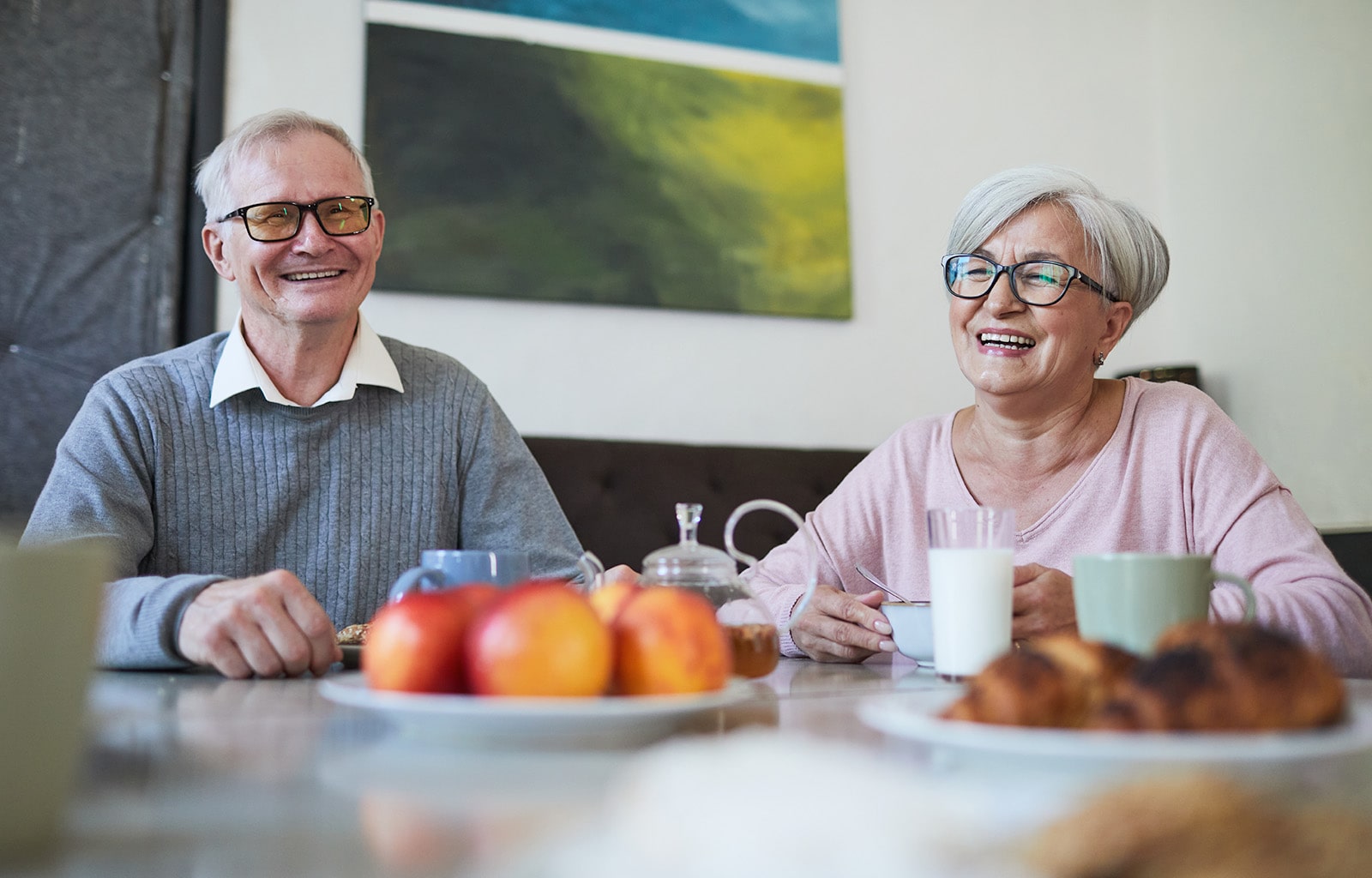 Take resident engagement to a new level Couple-smiling-senior-people-enjoying-breakfast